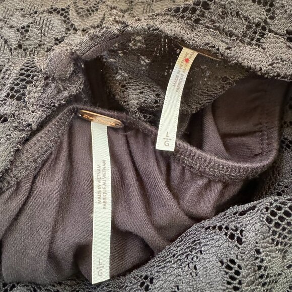 Free People Black Lace Maxi Dress Adored Large New - Picture 9 of 13